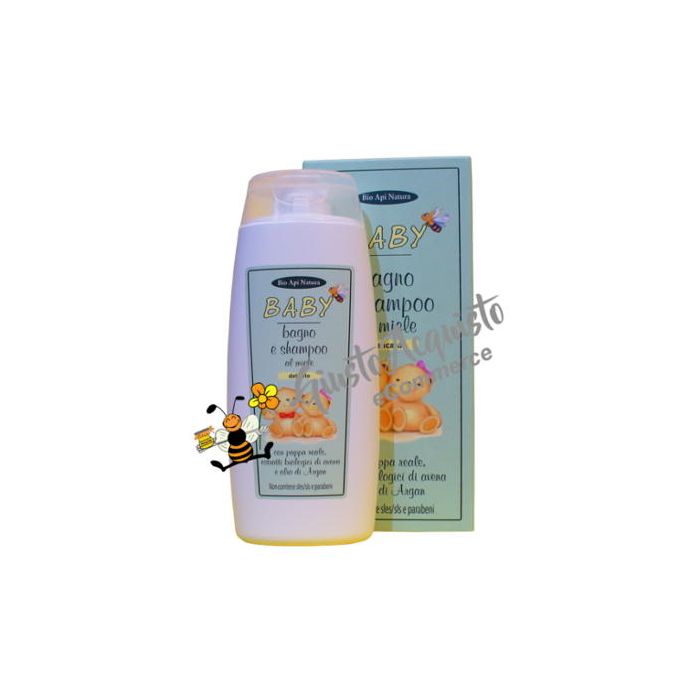 Baby Bagno e Shampoo delicato al miele Bioapinatura 200ml
