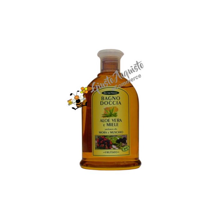 Bagno doccia aloe vera e miele Bioapinatura profumato mora e muschio 300ml