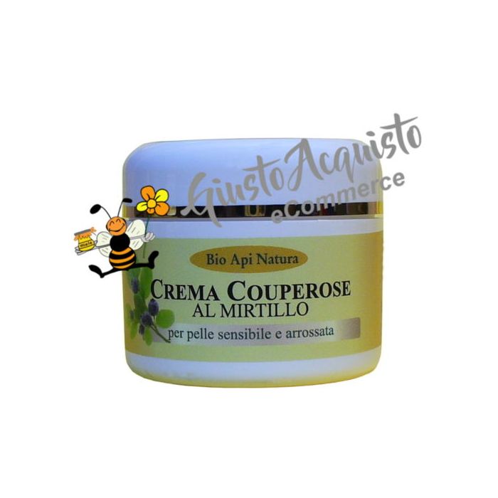 Crema viso couperose al mirtillo e olio di rosa mosqueta