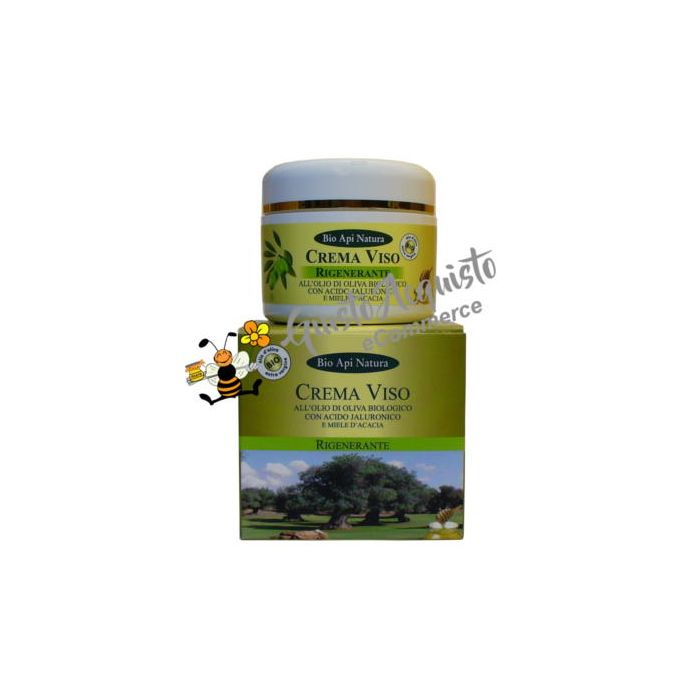 Crema viso rigenerante all'olio d'oliva Bioapinatura 50ml