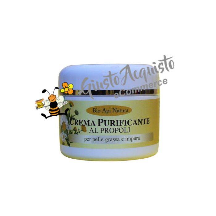 Crema Viso purificante al propoli e camomilla Bioapinatura.