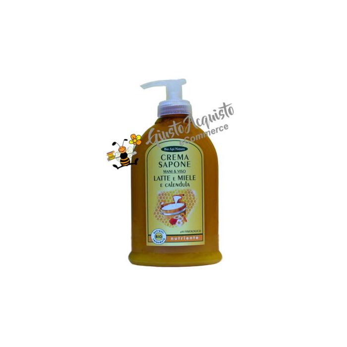 Sapone liquido crema sapone Latte Miele e Calendula 300ml