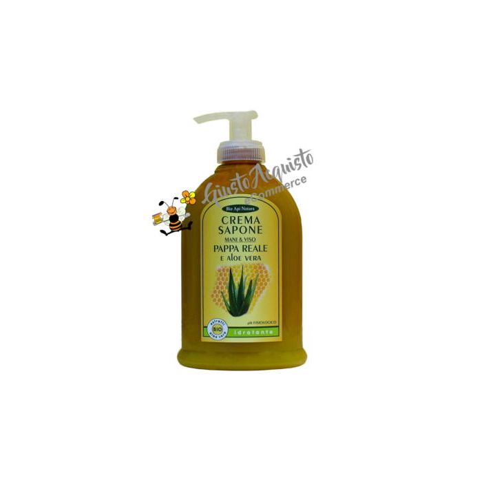 Sapone liquido Bioapinatura crema sapone Pappa reale e Aloe Vera