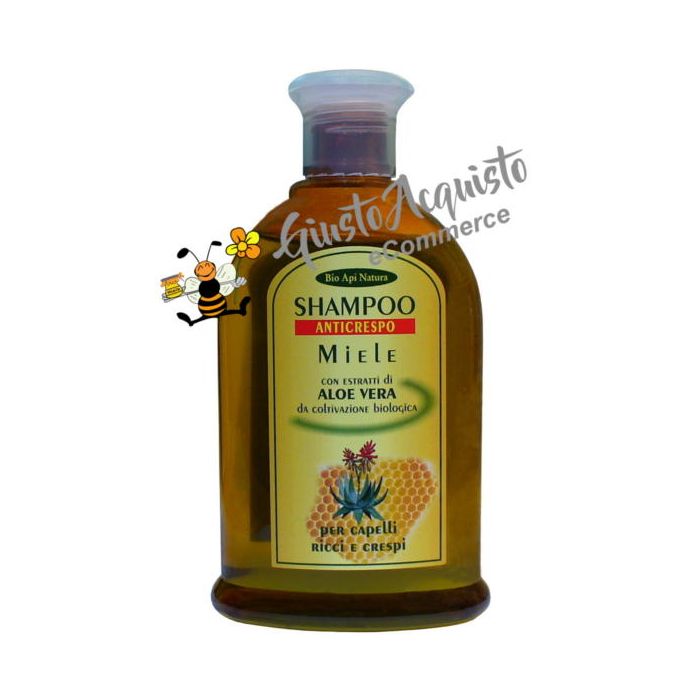 Shampoo anticrespo miele e aloe vera Bioapinatura 300ml