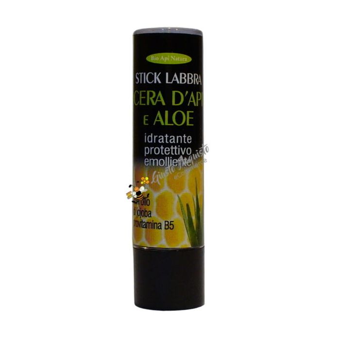 Stick labbra alla cera d'api e aloe vera Bioapinatura