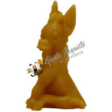 Asinello sorridente in cera d'api