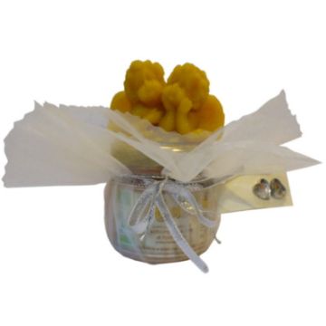 Bouque regalo fatto a mano con Roselline in cera d'api
