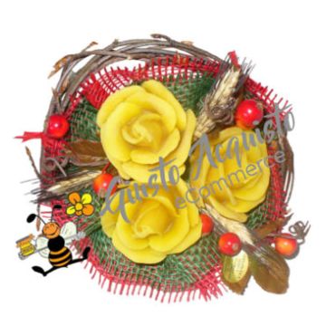 Bouquet con Rose in cera