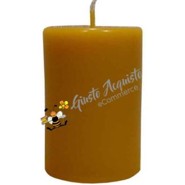 Candela cero cilindro in cera d'api