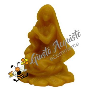 Statuina in cera d'api per Presepe che raffigura il bambin Gesù
