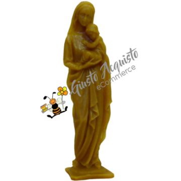 Piccola coppia di angioletti a mezzo busto realizzata in pura cera d'api