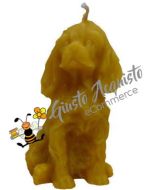 Cane Coker seduto grande in cera d'api