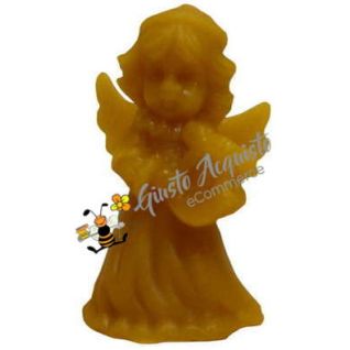 Angelo con arpa in cera d'api